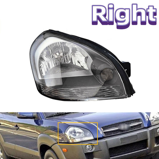 Right Front Headlight Headlamp Black Type for Hyundai for Tucson 2005-2010