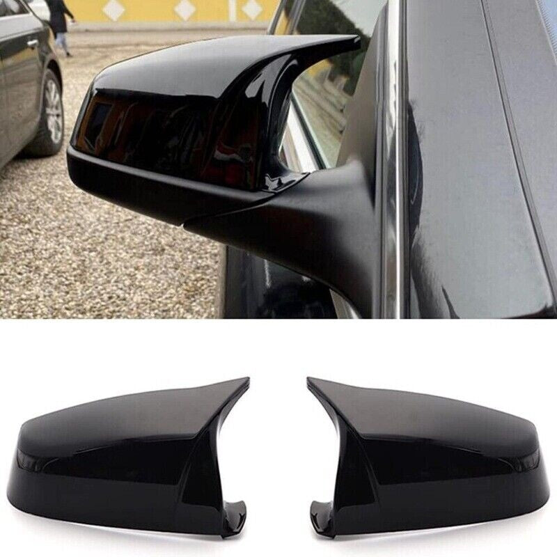 Glossy black mirror-finish protective case for BMW 5, 6, 7 series, E60, E63, LCI, F01, F06, F10, F12