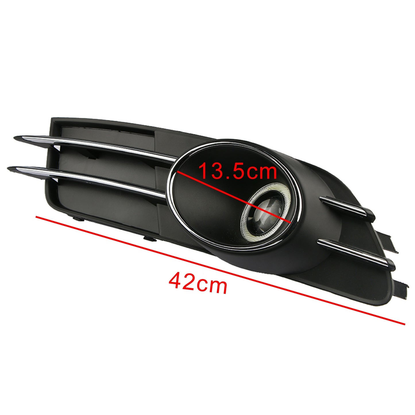for Audi A6 A6L C7 2012-15 Front Bumper Fog Light Grille Grill + Fog Light Lamp