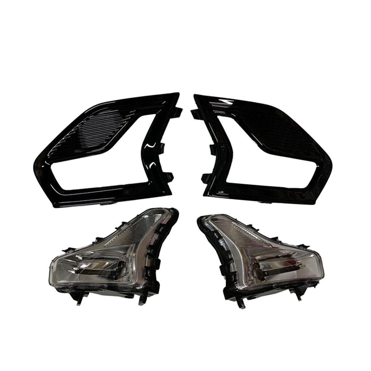 LED Bumper Driving Fog Light Lamp w/Cover Bezel Fit for Ford Fusion 2019-2020
