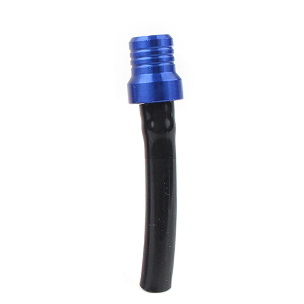 For ATV Dirt Bike Pit Quad 1x Blue CNC Gas Fuel Tank Cap Valve Vent Hose Tube