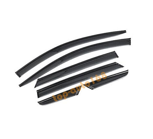 for kia K5 2021-2024 Black Side Window Wind Visors Sun Rain Guard Vent Deflector