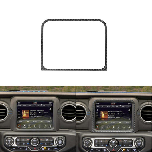 Carbon Fiber 8.4 Touch Screen Frame for Jeep for Wrangler Jl 2018+ Gladiator 2020+