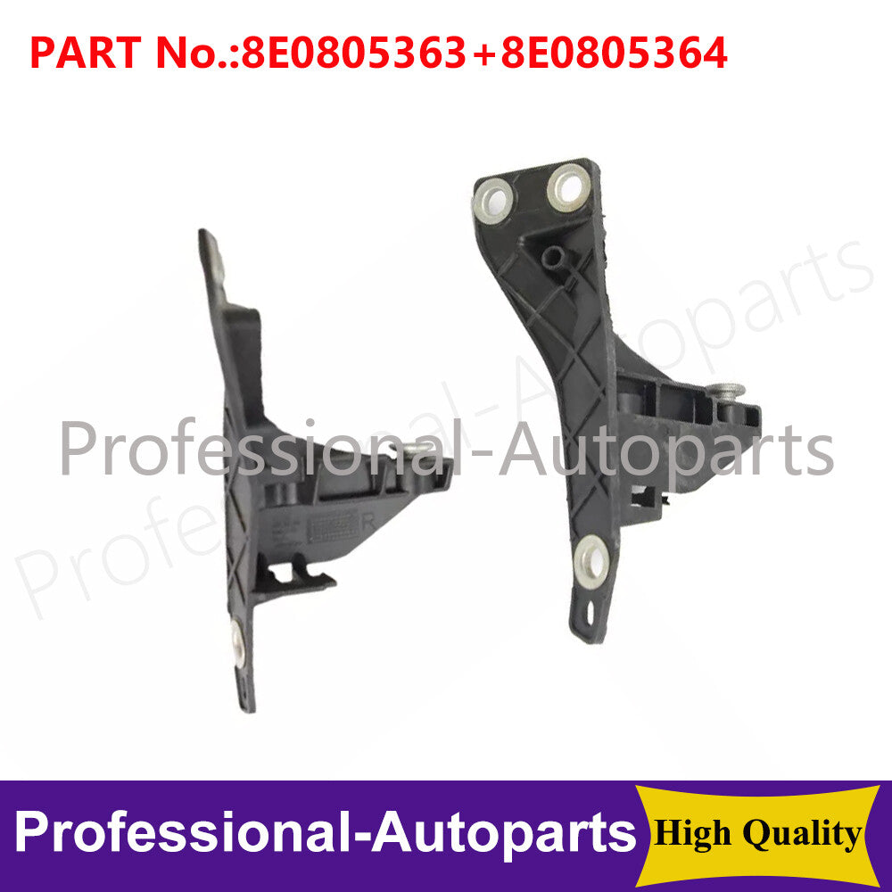 One pair of front bumper headlight brackets for Audi A4, S4, B7, RS4 (2006-2008).