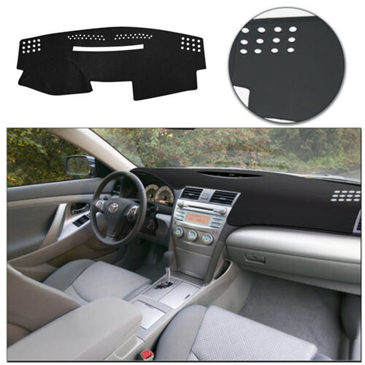 Car Interior Non-Slip Leather Dashboard Cover Dashmat for Toyota for Camry 2007-2011