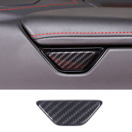 Carbon Fiber ABS Armrest Box Switch Button Cover for Chevrolet for Corvette C8 2020+