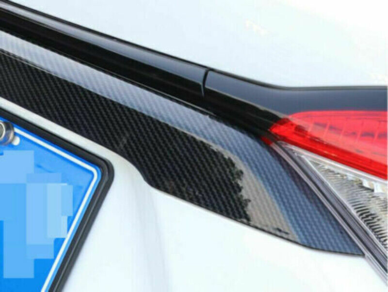 Carbon Fiber Rear Door Trunk Lid Molding Cover Trim for Toyota for Corolla 2019-2023