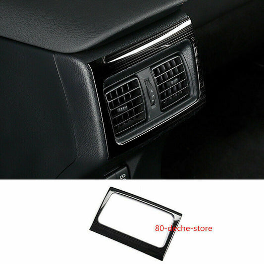 Black Titanium Rear Air Outlet Decor Panel Frame Trim for Toyota for Camry 2018-21