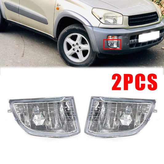 1Pair Front Bumper Fog Lamp Driving Lamp For 2001-2003 for Toyota Rav 4 without bulb