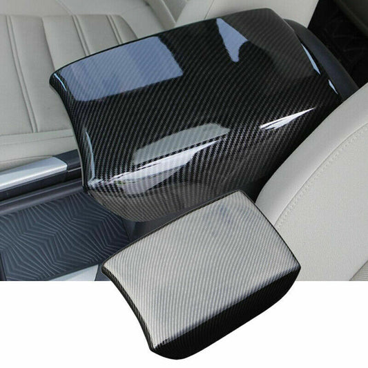 for Honda CR-V 2017-2022 carbon fiber Central Armrest Box Decor Panel Trim Cover