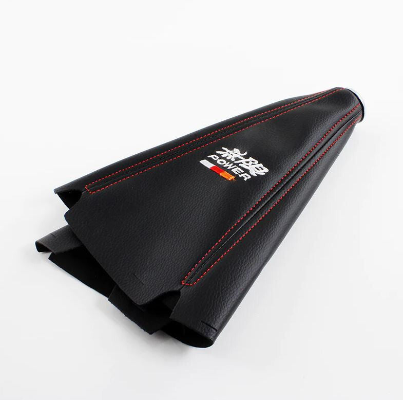 Car Gear Shift Knob Boot Racing Gearshift Protector Cover (Mugen, Black & Red, for Subaru )
