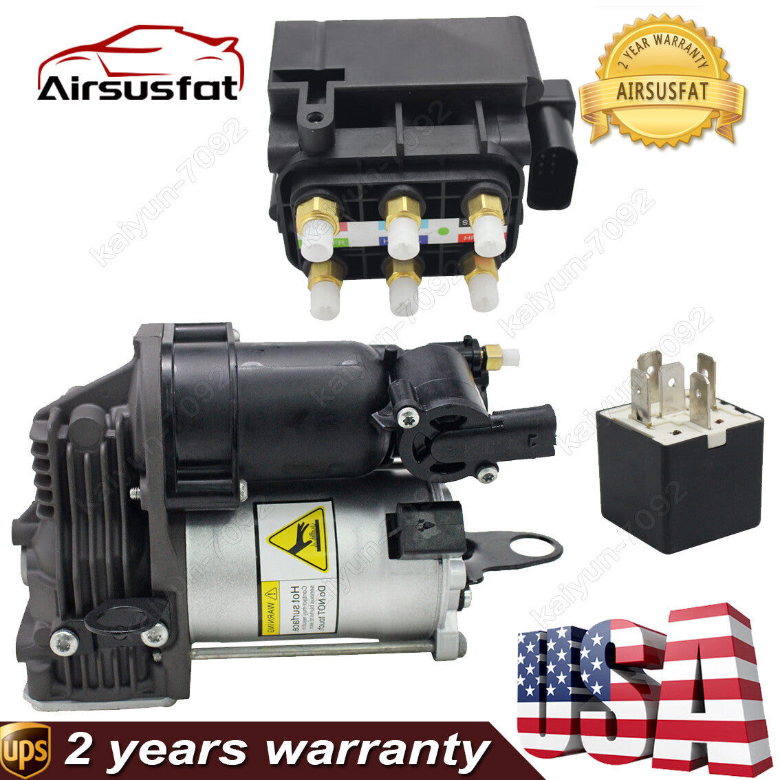 Air Suspension Compressor Relay Valve Block for Mercedes W166 X166 GL450 2013-16