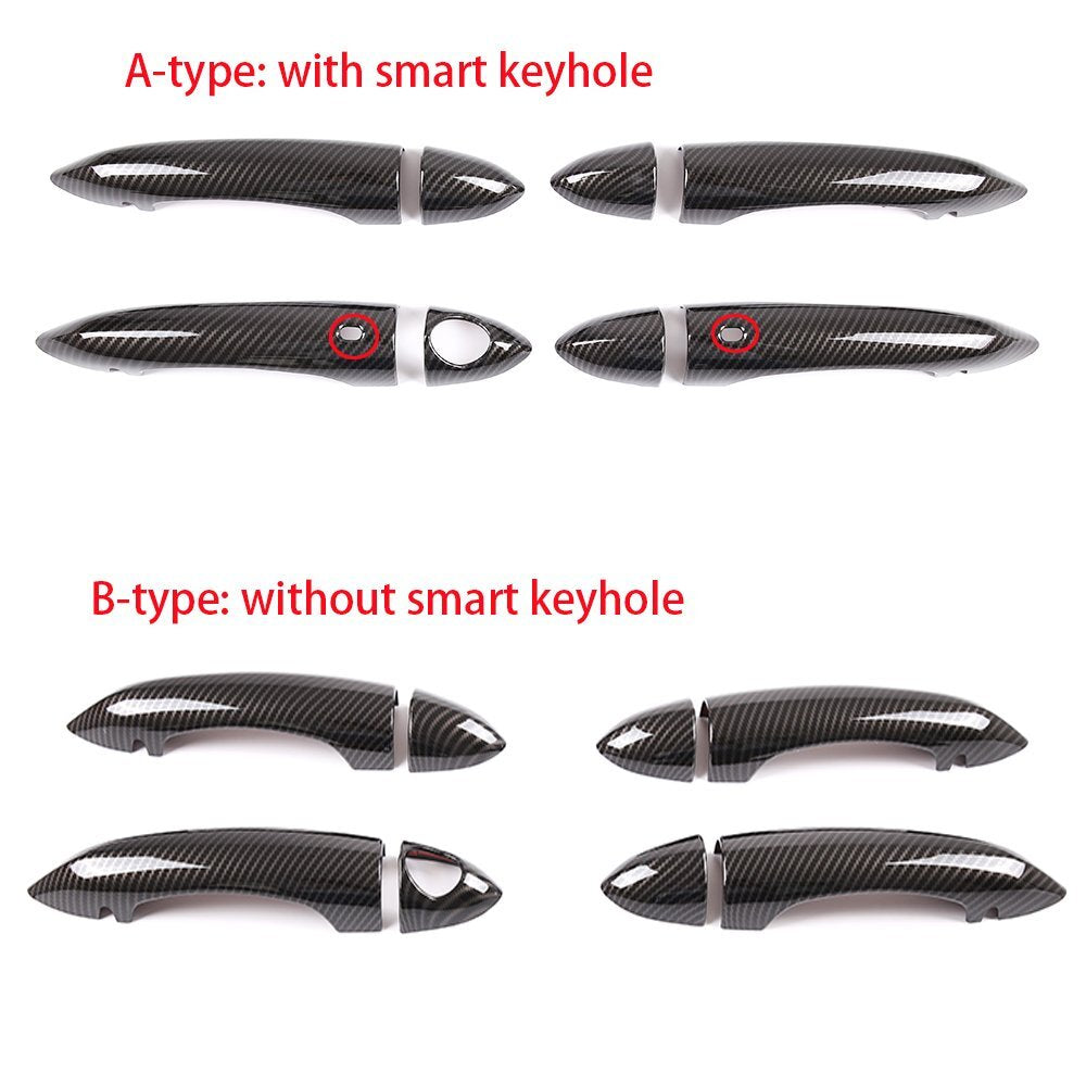 8¡Á Chrome ABS Outer Side Door Handle Trim for Alfa Romeo Giulia / for Stelvio 2017-20