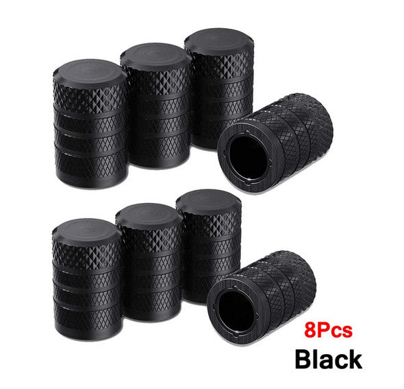 4-piece car tire valve cover rod air dust cover red bullet for Toyota