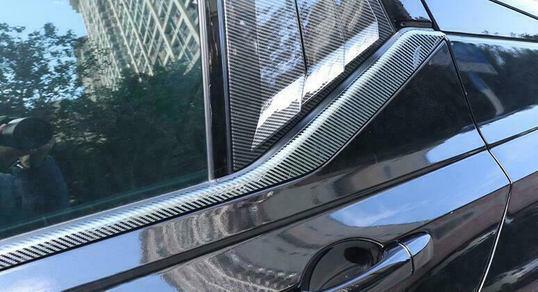 4Pc For 2019-2024 for Nissan Altima Carbon Look Steel Window Bottom Strip Cover Trim