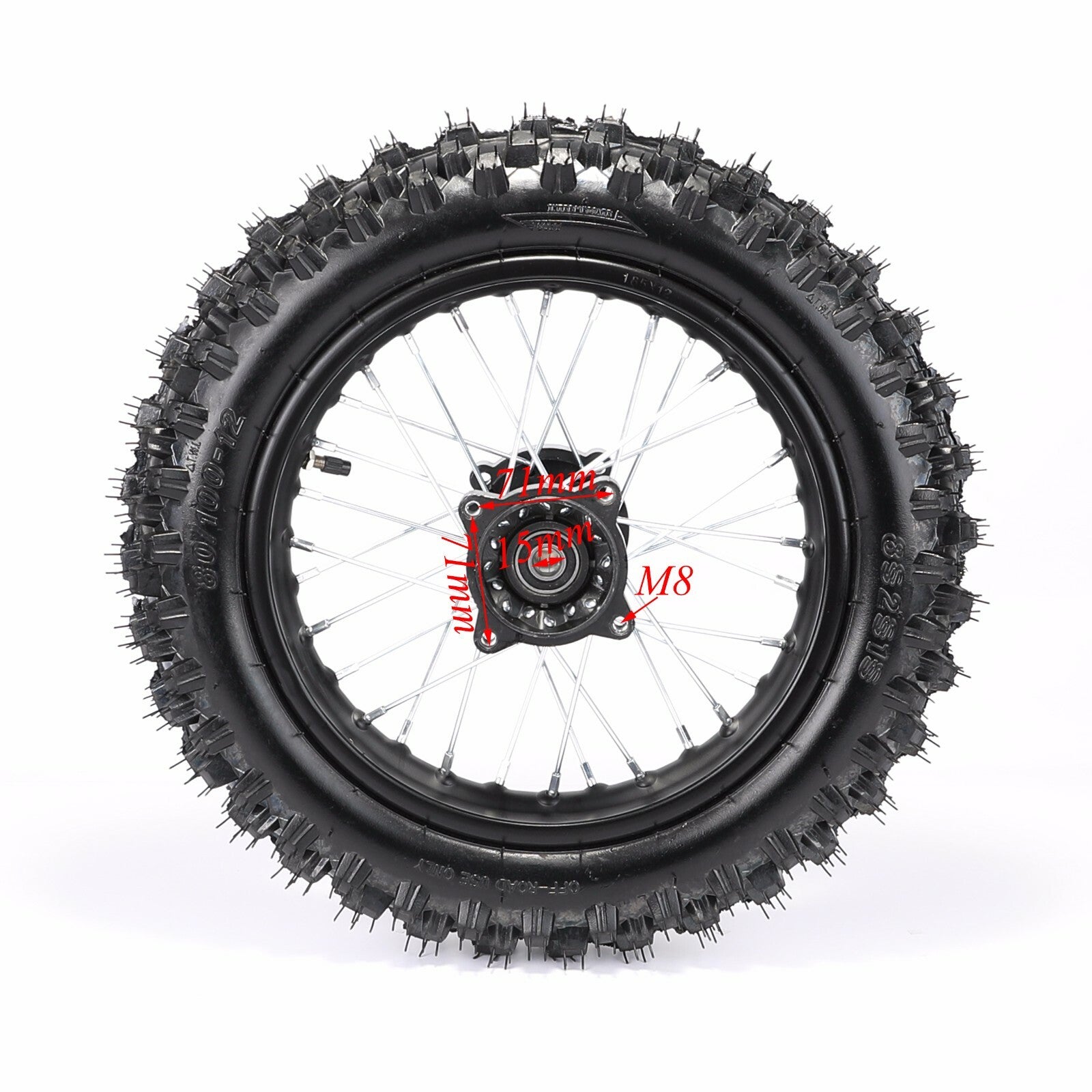 Front fork + 60/100-14 80/100-12 tire grooves bicycle 14-inch 12-inch wheels SSR CRF110 TTR110