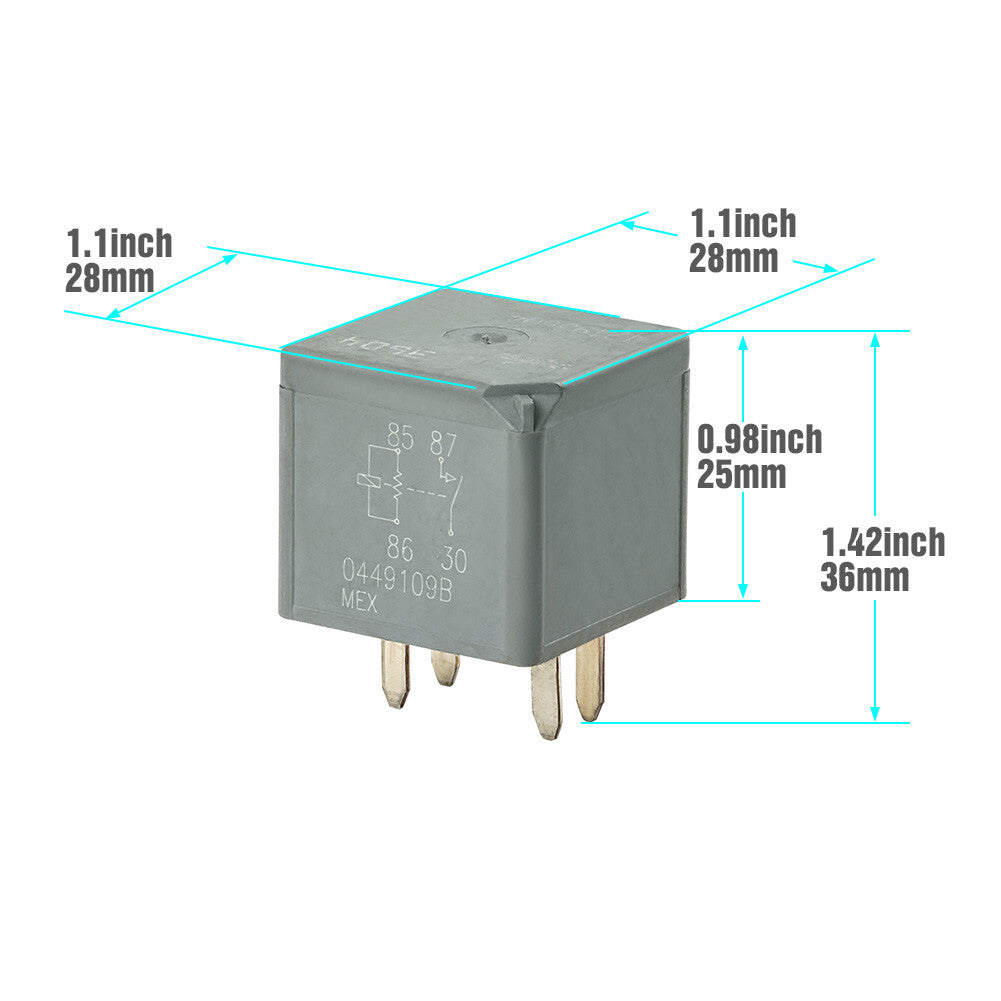 5PCS 4-Pins Relay Starter for GMC for Chevy for Pontiac for Cadillac for Buick for Saturn 12193604