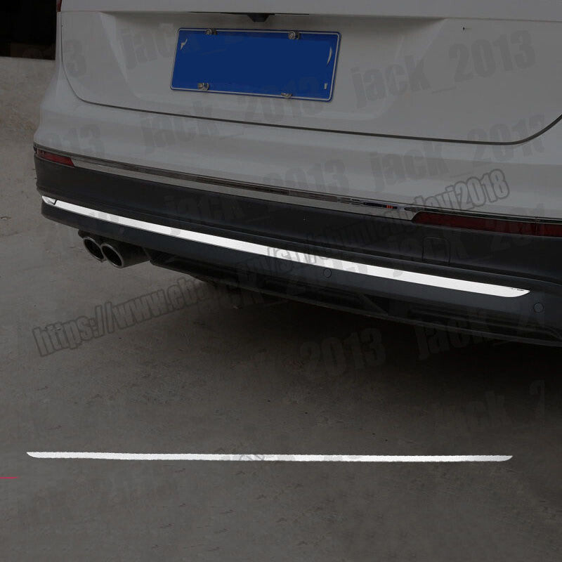 for Volkswagen for Tiguan 2017-2022 Steel Rear Bumper Strip Protector Cover Trim