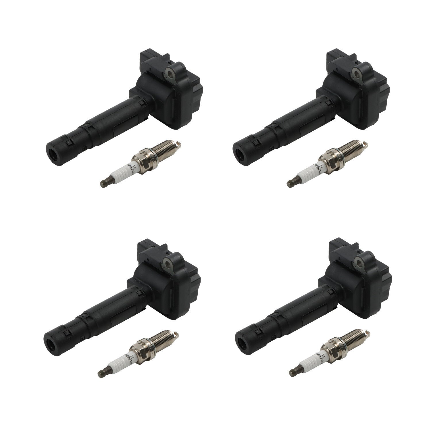 4X Ignition Coils  4X Spark Plugs for Mercedes-Benz C230 Kompressor UF555
