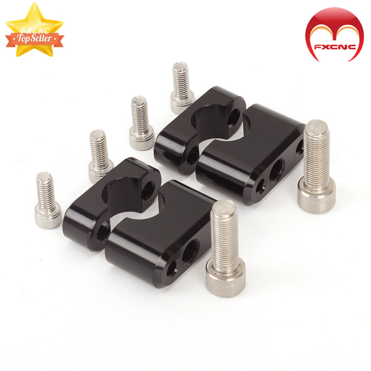 HandleBar Fat Bar Mounting Clip Riser Adapter 7/8 inch 22 mm for Off-Road Bikes and All-Terrain Vehicles