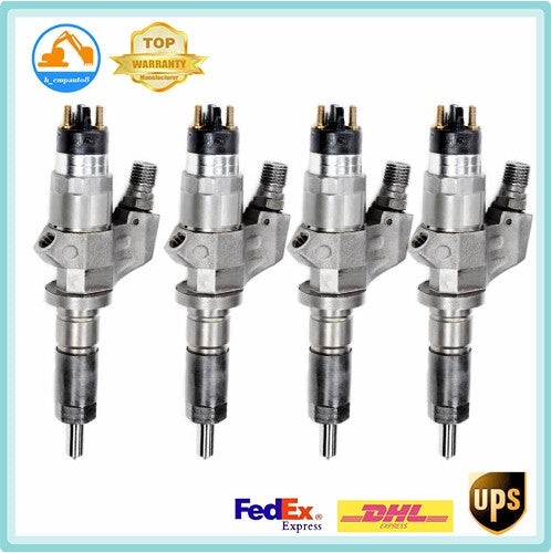 4PCS Fuel Injector 0445120008 0986435502 for Duramax LB7 2001-2004 6.6L DHL UPS