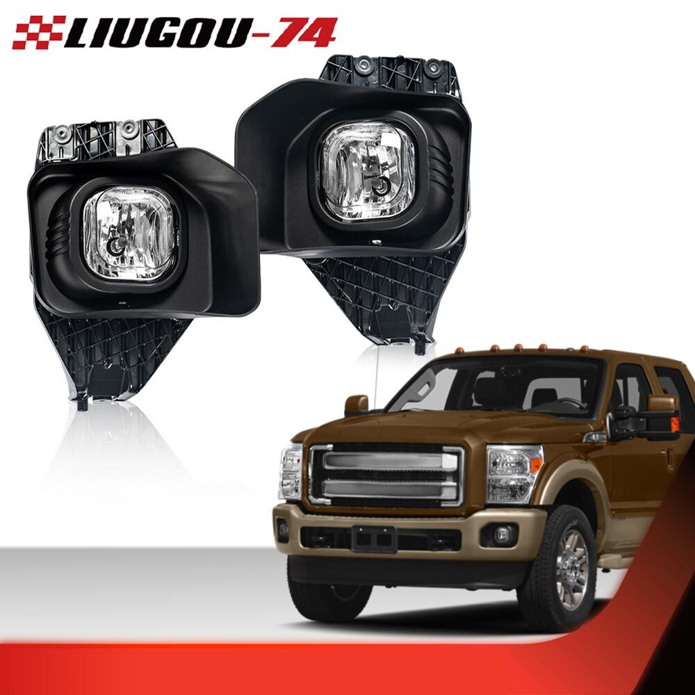 Suitable for 2011-15 for Ford F250/350/450/550, great value clear fog lights with switch (USA)