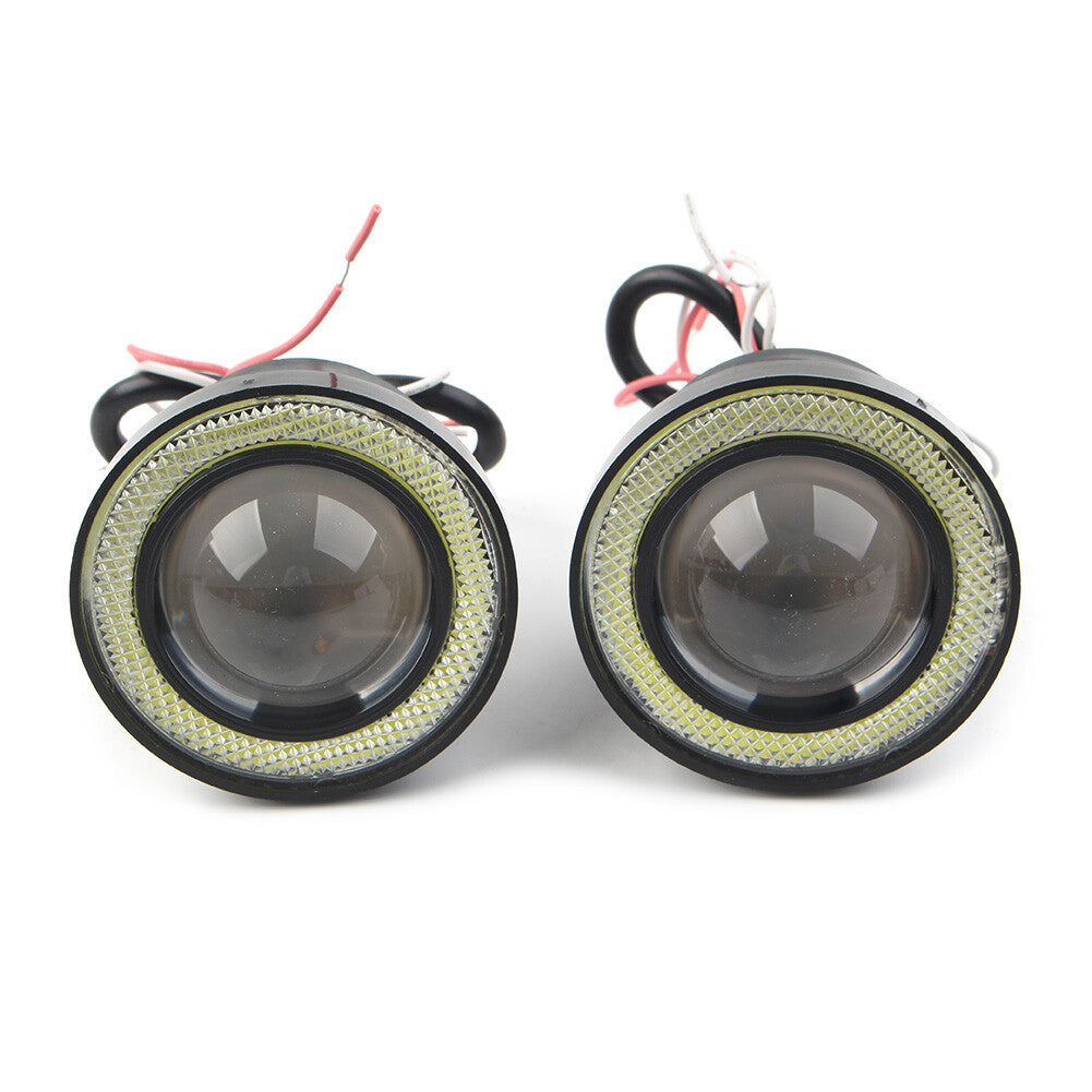 2x 2.5 30W LED COB Fog Driving Light Lamps Bulbs DRL Angel Eyes Waterproof