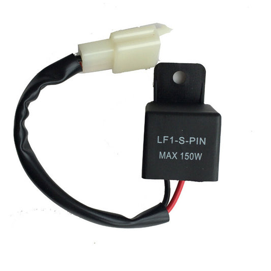 12V 2Pin Electronic LED Flasher Relay Motorcycle Turn Signal Bulb Hyper Flash