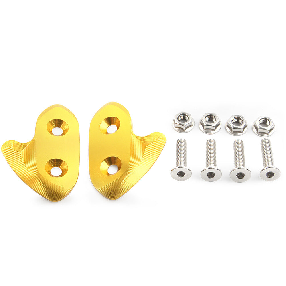 Rearview Mirror Block Off Base Plate Mount Cover for Yamaha YZF-R1 R1 15-19 Gold