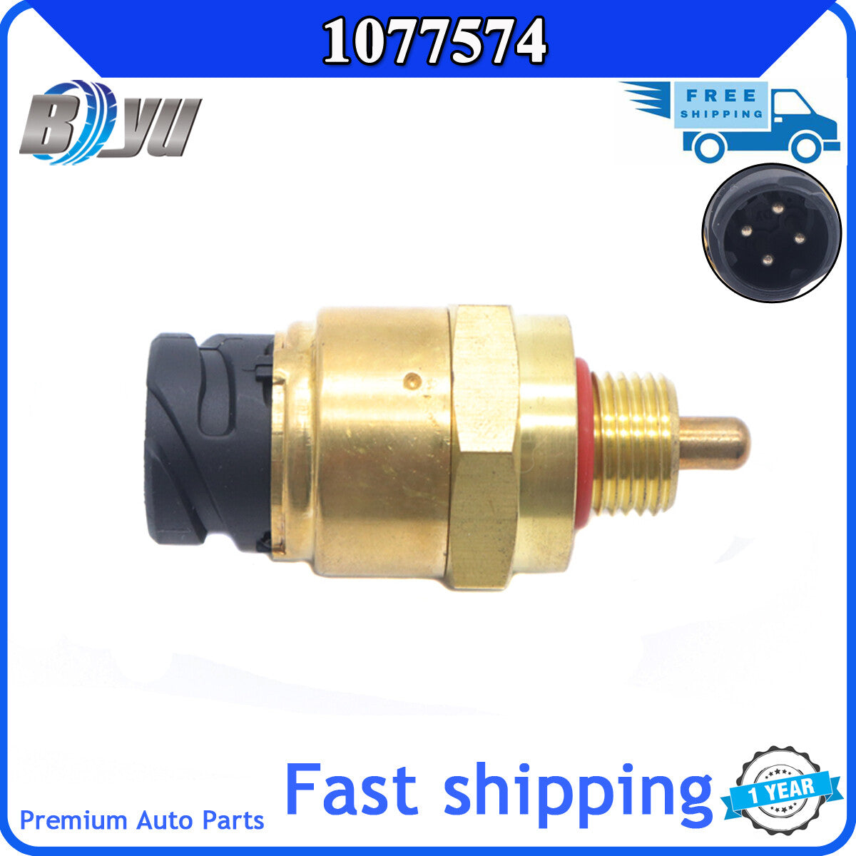 for Volvo D12 D16 D7 D10 D9 Trucks FH FM 1077574 Fuel Oil Pressure Sensor Switch