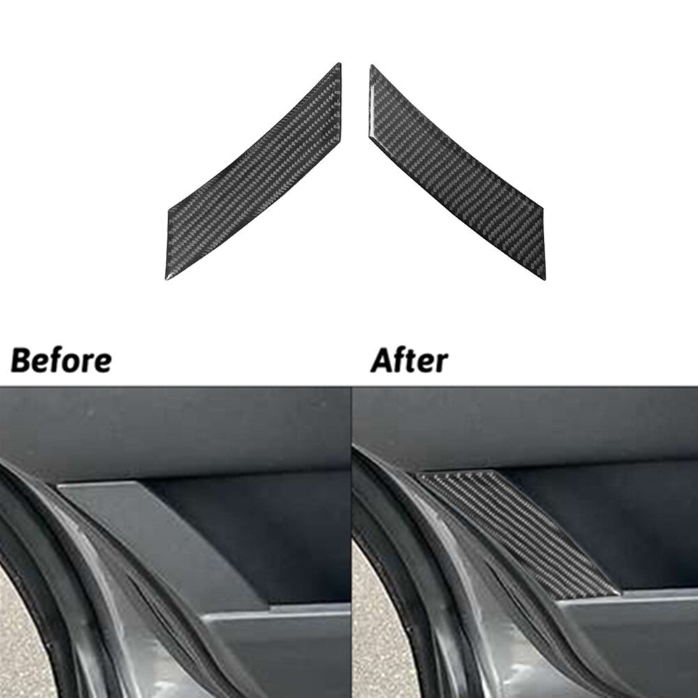 Carbon Fiber Rear Door Panel Cover Trim for Land Rover Discovery Sport 2015-2019