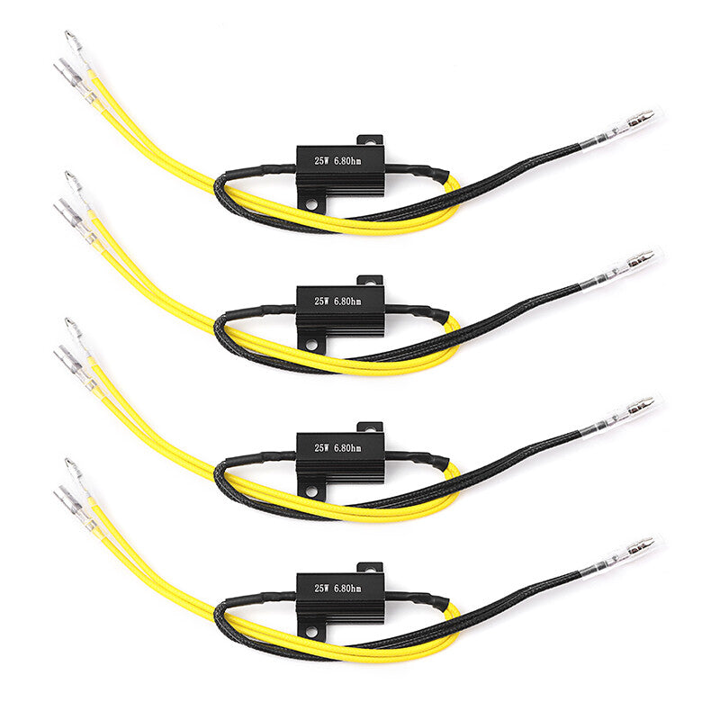 4x Universal Motorcycle Turn Signal Indicator LED Load Resistor Flash Blinker