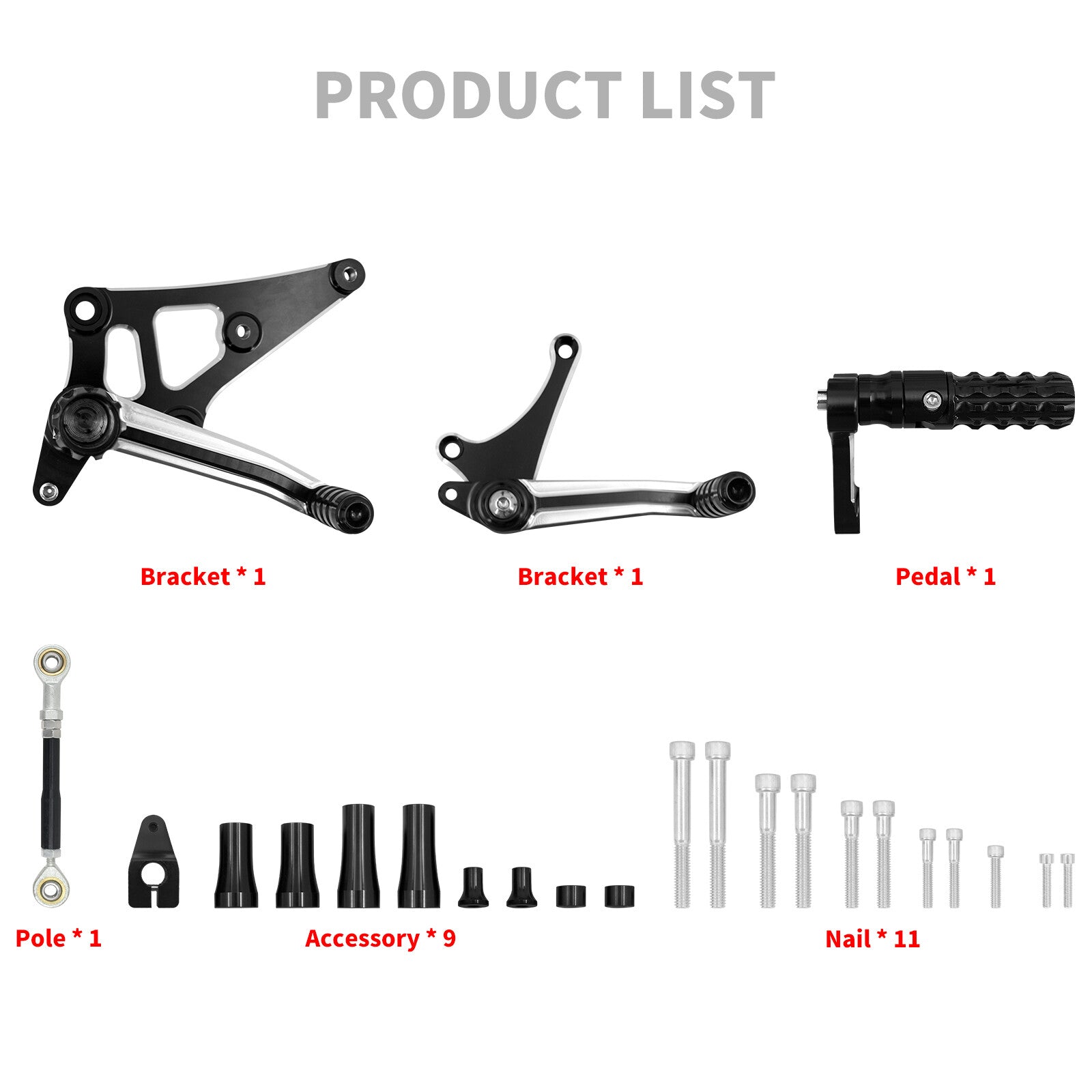 Rear Controls Foot Peg Levers Linkages for Harley Sportster Iron 883 1200 48 72
