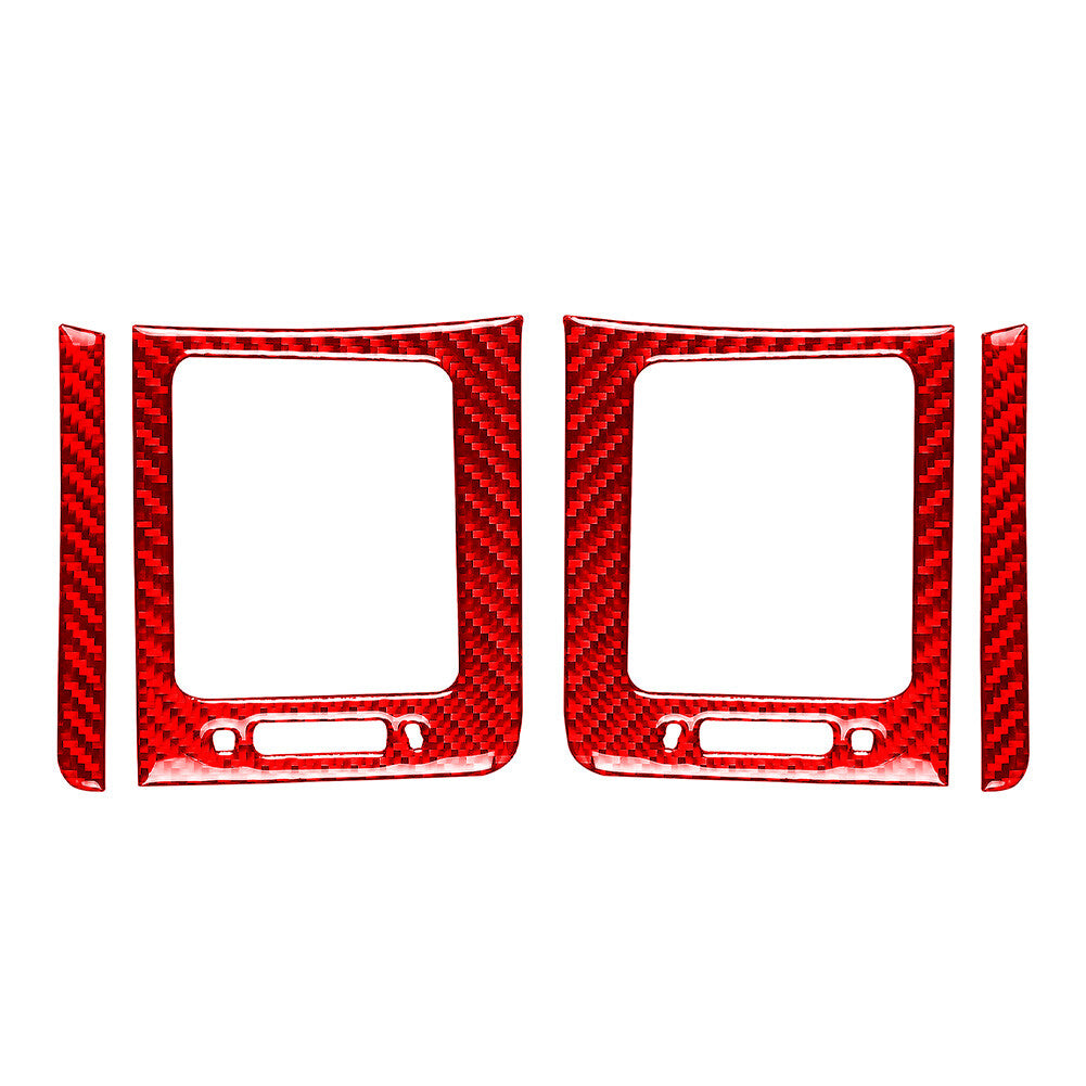 Red Dashboard Side Air Vent Outlet Cover Trim for Subaru WRX STi 2015-2021