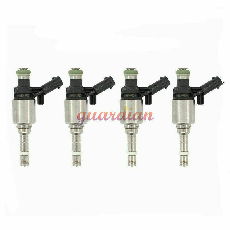 4 fuel injectors, 0261500076, new, suitable for Audi A4, A3, A5, TT, for Volkswagen T5, Eos, CC 2.0L Turbo.