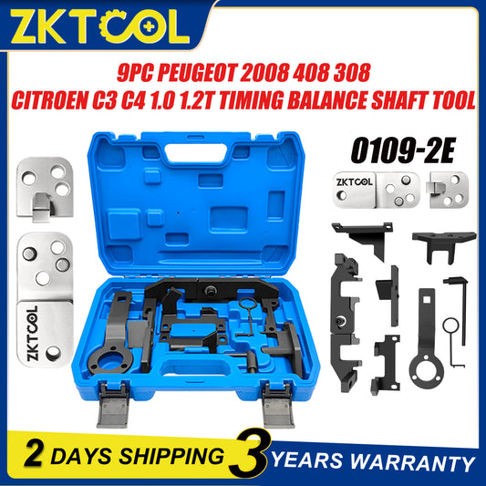 9PC Engine Timing Tool for Peugeot 2008 508 308 for Citroen C3 C4 1.0T 1.2T 0109-2E