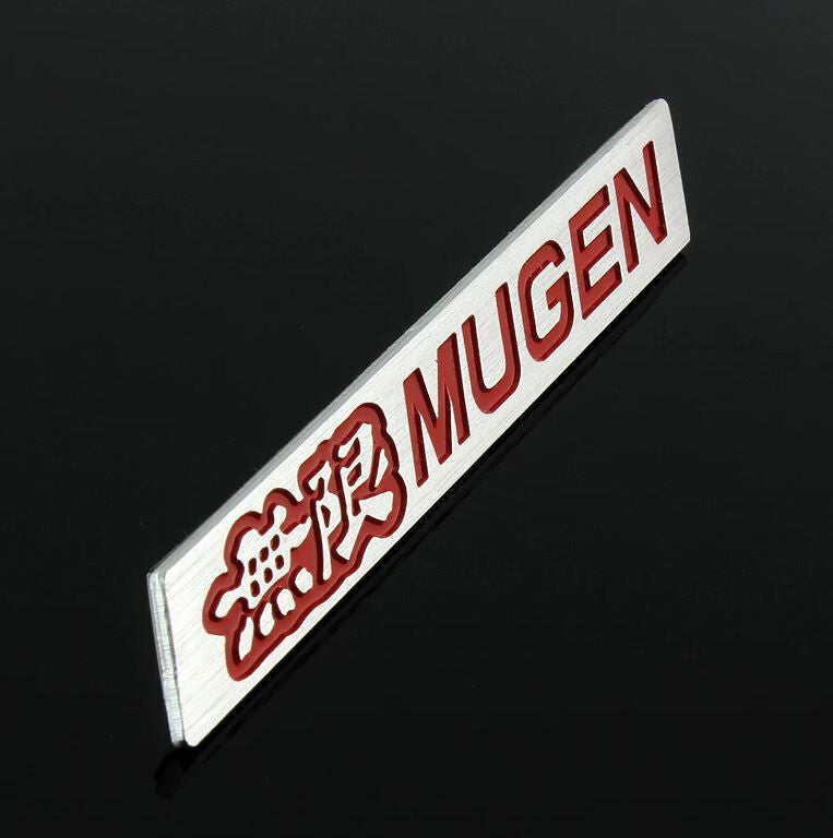 Mugen car rear sticker boot trunk badge for Mazda for Infiniti red