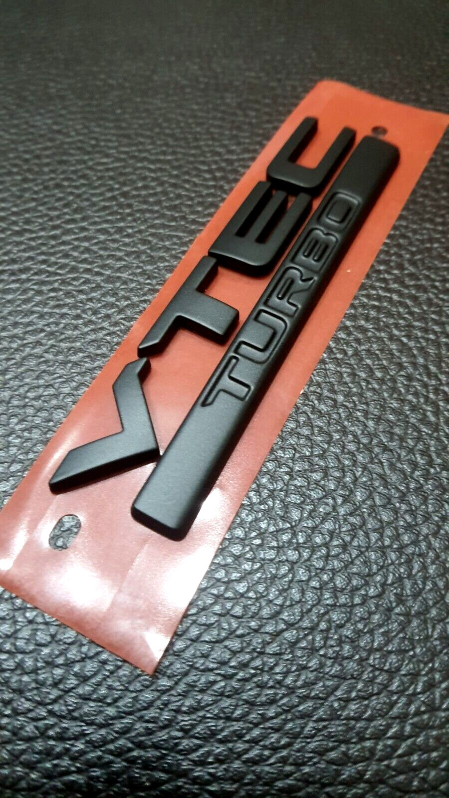 VTEC TURBO MATT BLACK LOGO EMBLEM BADGE FOR REAR for HONDA CIVICFC FK FE 2015-ON SET