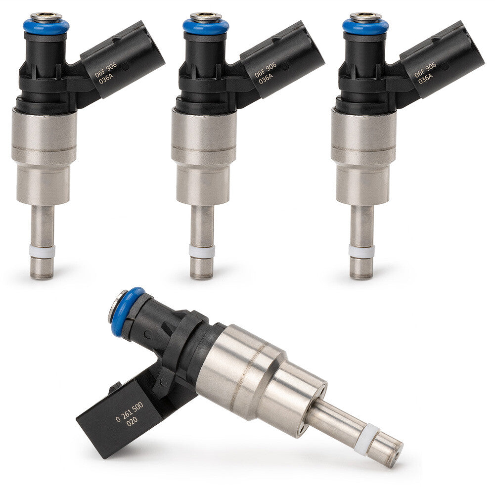 Four 06F906036A fuel injectors suitable for Volkswagen EOS, for Golf , for Jetta MK5, for Audi A3 8P, A4, B7, TT 2.0