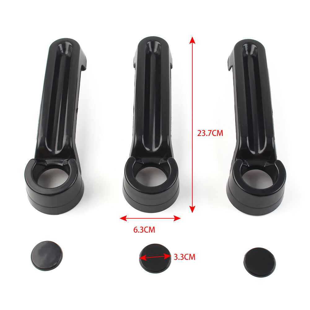 Exterior Door Handle Tailgate Cover Trim for Jeep for Wrangler JK 2 Door 2007-2017