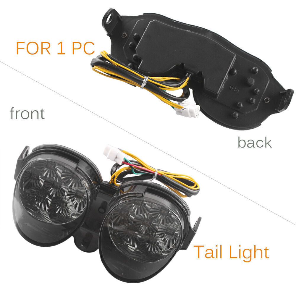 Smoke Stop Tail light w/ Brake Turn Signals Fit for Yamaha YZF R6 2001 2002