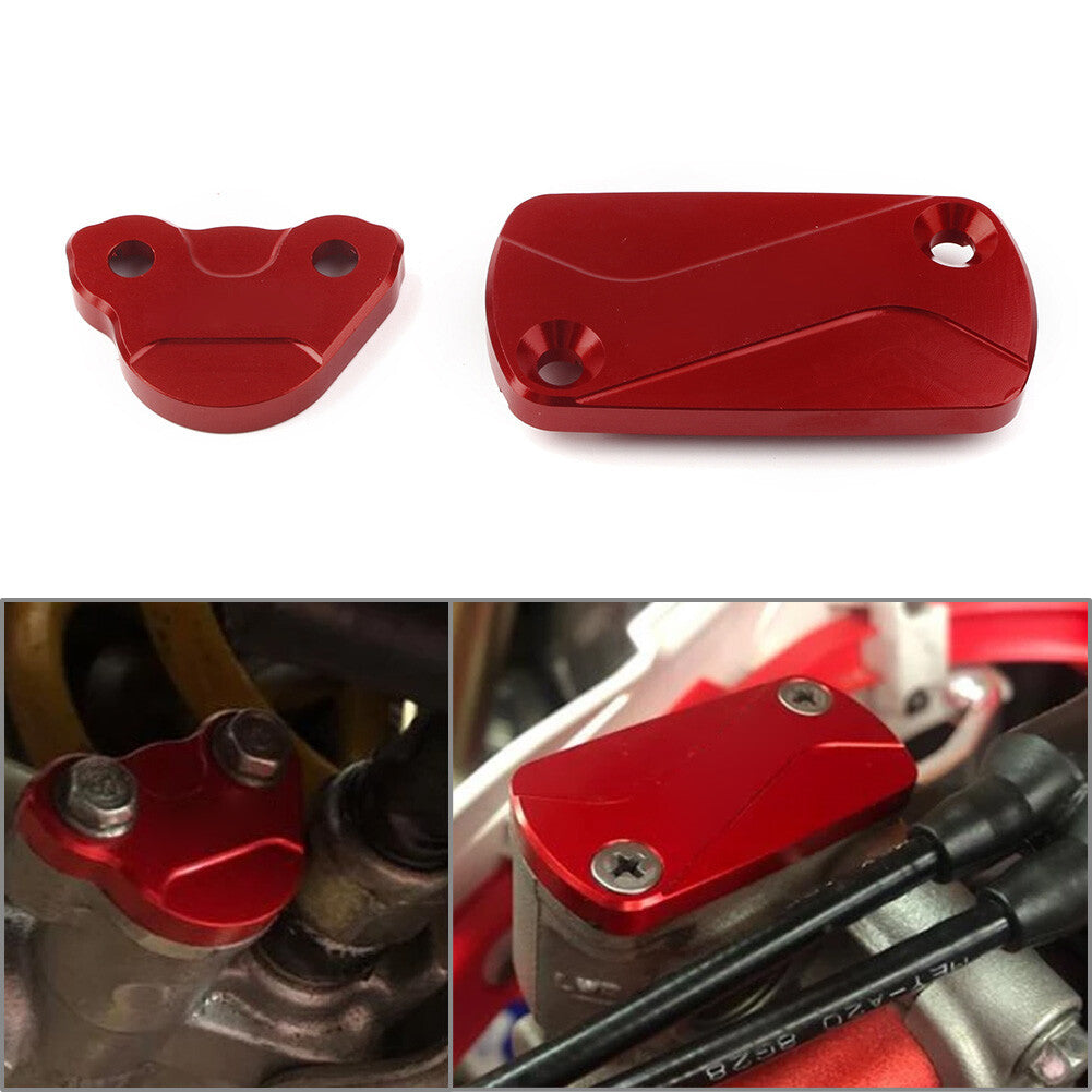 Fit CR125R CR250R CRF250R/X CRF450R/X Front Rear Brake Reservoir Fluid Cover Cap