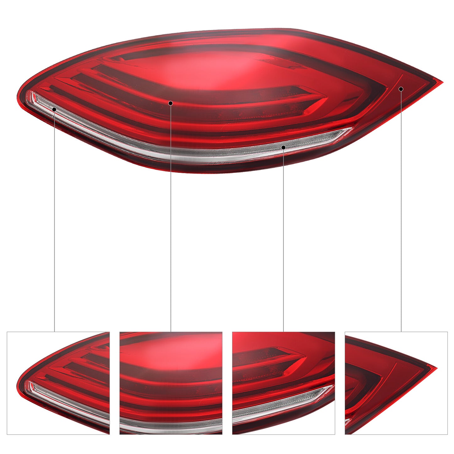Upgrade your 2010-2013 for Porsche for Panamera rear brake light with LED taillights (LHRH).