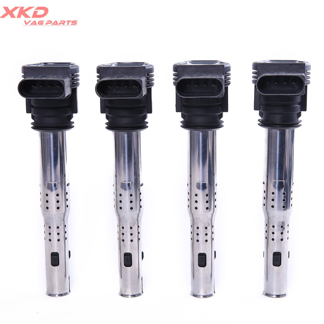 4x 1.8T and 2.0T ignition coil kits suitable for Volkswagen for Golf , for Jetta , for Passat , Eos, for Audi A4, A5, Q5, and Q3.