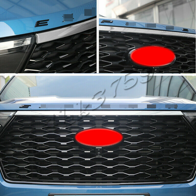 for Ford Explorer 2020-2022 Chrome Hood Bonnet Grille Molding Strip Cover Trim