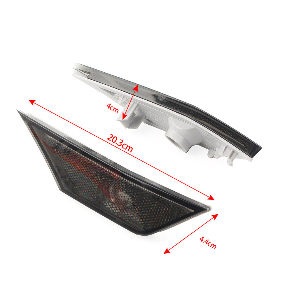 Pair Side Marker Lights Turn Signal Lamps W/LED Bulbs for Honda for Civic 2016-2021