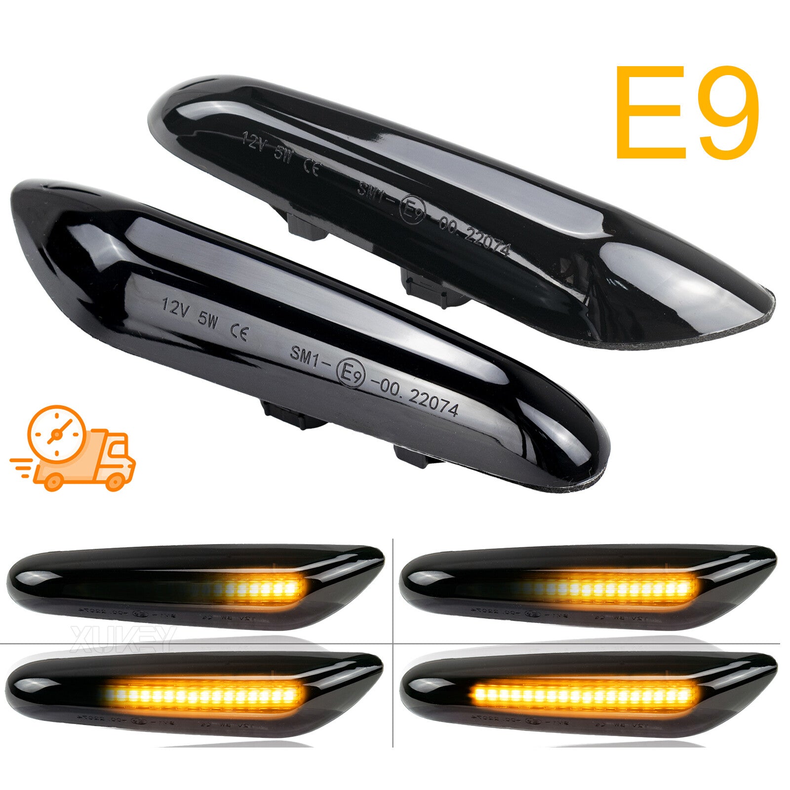 for BMW E82 E87 E90 E92 E60 E46 LED Fender Side Marker Light Blinker Turn SIgnal