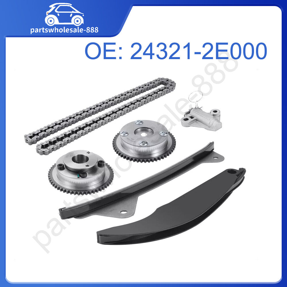 VVT timing chain kit for 2012-2013 for Kia Soul and 2011-2014 for Hyundai for Elantra 1.8L L4.