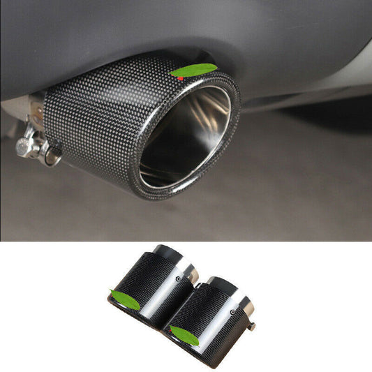 for Range Rover Evoque 2012-2019 Carbon Exhaust Muffler Tail Pipe Tip Tailpipe