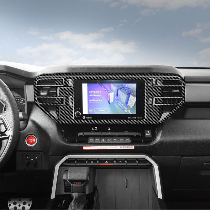 Suitable for 2022 and 2023 for Toyota Tendera: Dashboard Center Air Vent Trim Carbon Fiber Kit